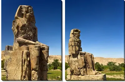 Модульная картина Статуи в Египте (Statues in Egypt)