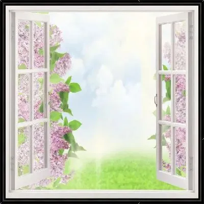 Сирень за окном (Lilacs outside the window)