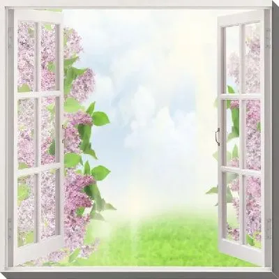 Сирень за окном (Lilacs outside the window)