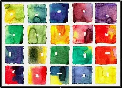 Картина Композиция из цветных квадратов (Composition from colored squares)