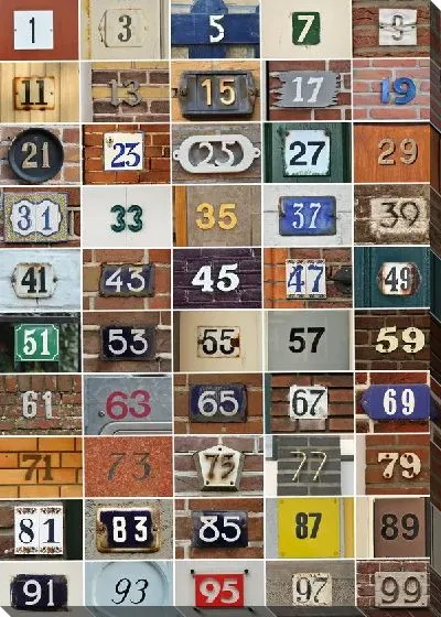 Постер Номера разных домов (Number of different houses) №2