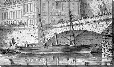 Постер Лодка под мостом (Boat)