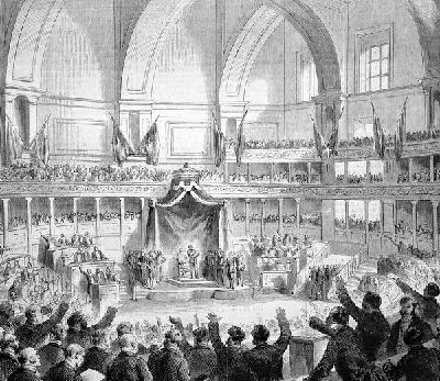 Плакат В здании парламента (The parliament building) №4