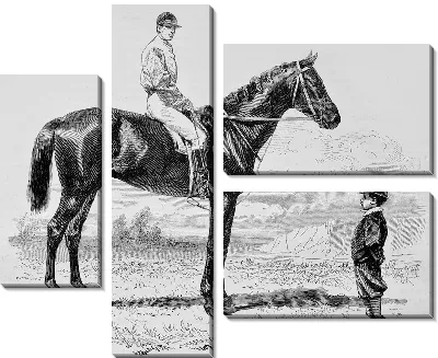 Модульная картина Всадник (Rider) №4