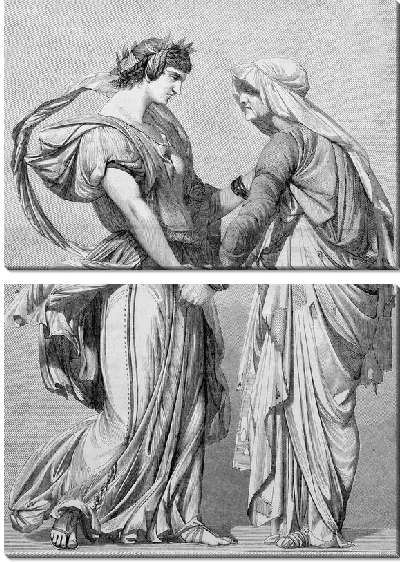 Модульная картина Старая женщина и мужчина (The old man and woman)