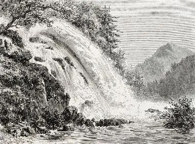 Плакат Водопад (Waterfall) №10