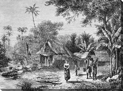 Постер Африканский поселок (African village)