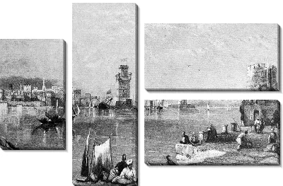 Модульная картина На берегу моря (By the sea)