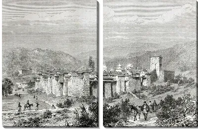 Модульная картина Старинный город (The ancient city) №7