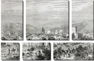Модульная картина Старинный город (The ancient city) №7