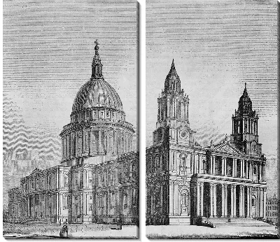 Модульная картина Собор (Cathedral) №11