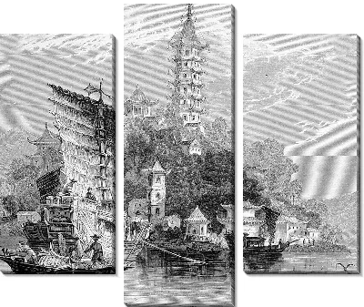 Модульная картина Корабль в Китае (Ship to China)