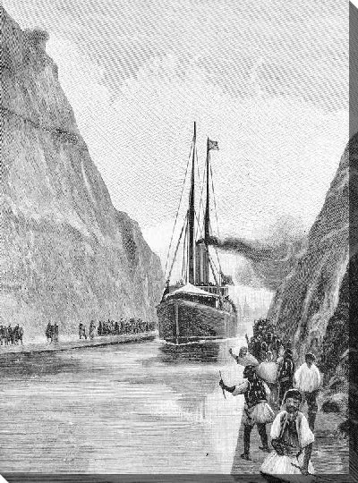 Постер Корабль в проливе (Ship in the Strait)
