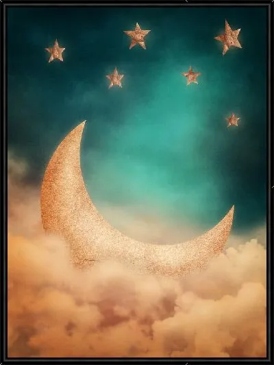 Картина Луна и звезды (Moon and stars)