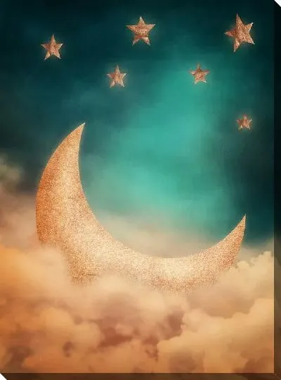 Постер Луна и звезды (Moon and stars)