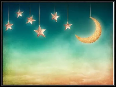 Картина Луна и звезды (Moon and stars) №2