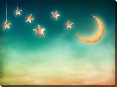 Постер Луна и звезды (Moon and stars) №2