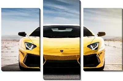 Модульная картина Автомобиль желтого цвета (Car yellow) №2