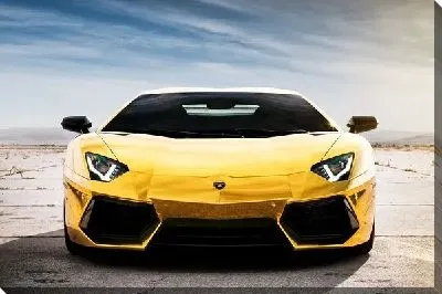 Постер Автомобиль желтого цвета (Car yellow) №2