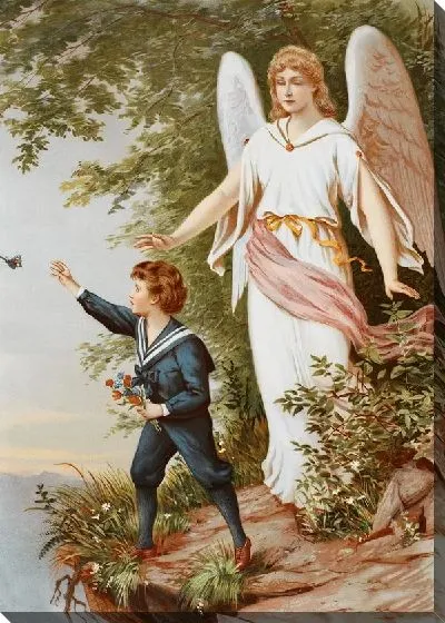 Картина маслом Ангел хранитель (Guardian Angel)