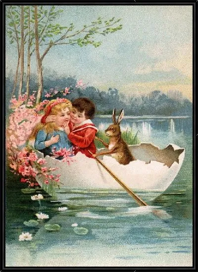 Картина Пасхальная открытка (Easter card)