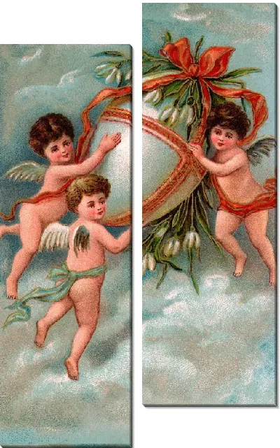 Модульная картина Пасхальная открытка (Easter card) №2
