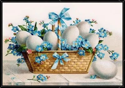 Картина Пасхальная открытка (Easter card) №3