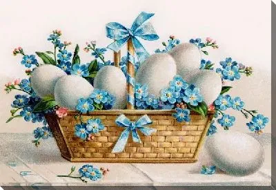Картина маслом Пасхальная открытка (Easter card) №3