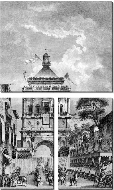 Модульная картина Старинный город (The ancient city) №8