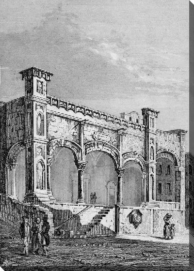 Постер Здание с арками (Building with arches) №3