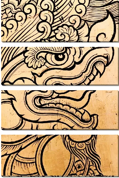 Модульная картина Китайский дракон (Chinese dragon)