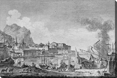 Постер Корабли возле берега (Ships near the coast)