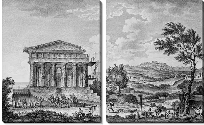 Модульная картина Реконструкция (Reconstruction)