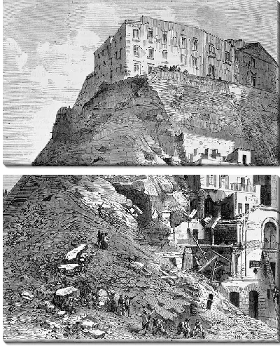 Модульная картина Город на горе (The city on the hill)