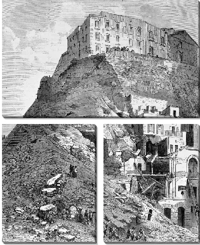 Модульная картина Город на горе (The city on the hill)