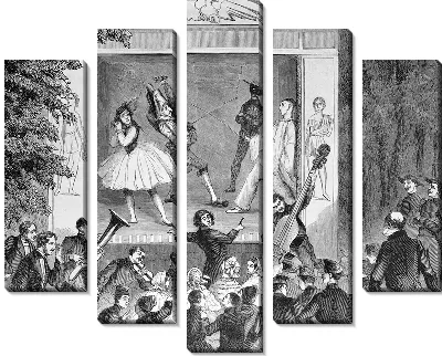 Модульная картина Театральное представление (Histrionics) №2