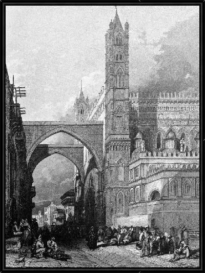 Картина Здание с арками (Building with arches) №4