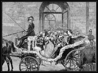 Картина Пара в карете (Couple in a carriage)