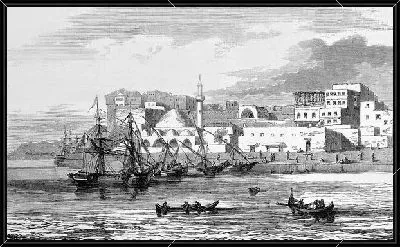 Картина Корабли у берега (Ships off the coast)