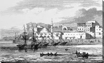 Постер Корабли у берега (Ships off the coast)