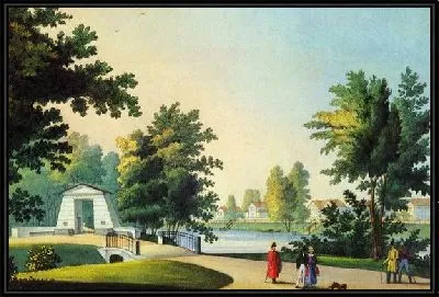 Картина Прогулка по саду (Walking through the garden)