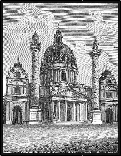 Картина Здание эпохи рококо (Rococo building)
