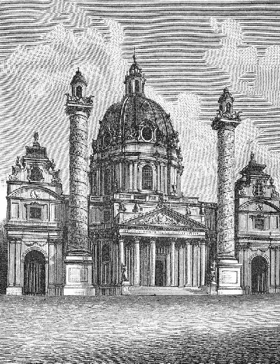Плакат Здание эпохи рококо (Rococo building)