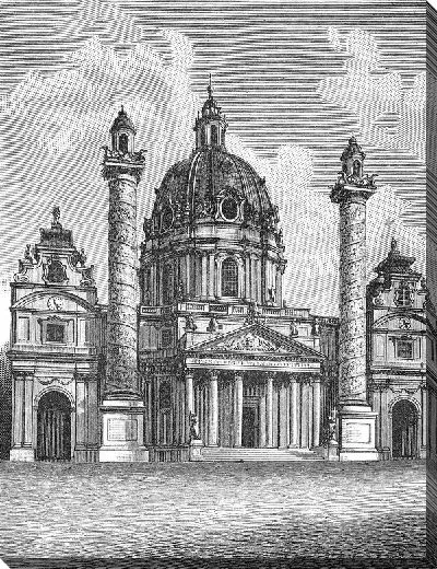 Постер Здание эпохи рококо (Rococo building)