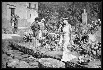 Картина Женщины в цветущем саду (Women in the lush garden)