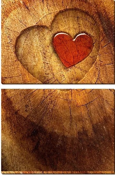 Модульная картина Сердца (Hearts)