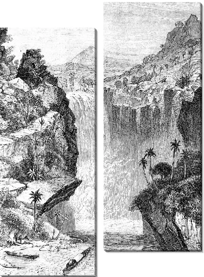 Модульная картина Водопад (Waterfall) №11