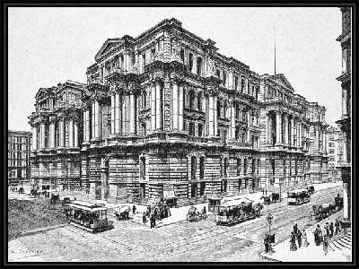 Картина Здание на перекрестке (The building is at the crossroads)