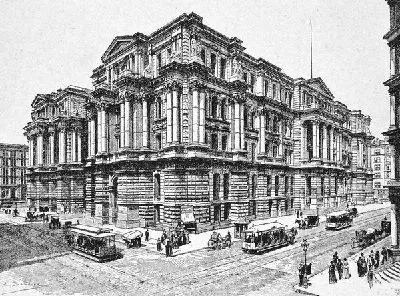 Плакат Здание на перекрестке (The building is at the crossroads)