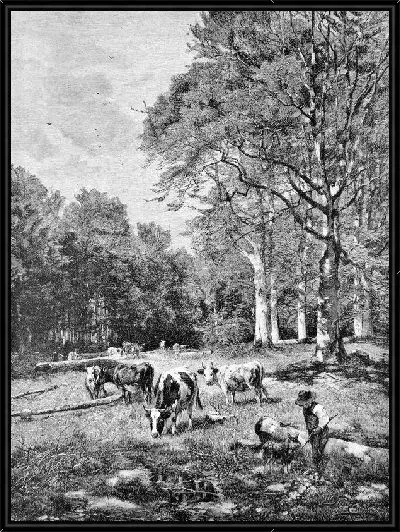 Картина Пастух с коровами (Shepherd with cows) №2